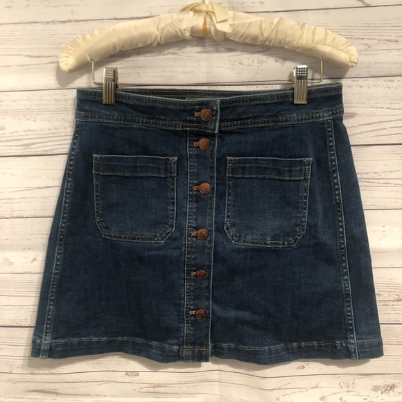 NWT Madewell Denim A-line mini skirt Salisbury - Picture 2 of 5